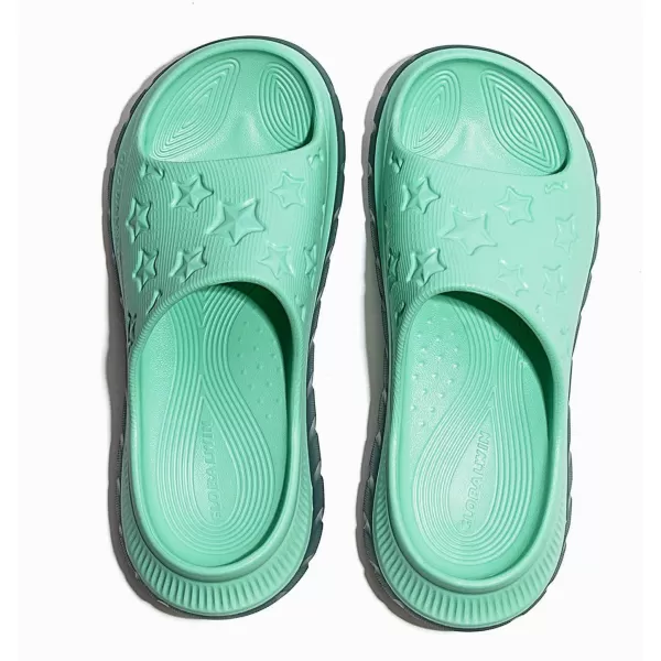 GLOBALWIN Sports Recovery Slides for Women Ava Sports Sandals With Comfortable Arch Support Indoor Outdoor Cloud Slippers Reduce Stress on Feet Lightweight Pillow Slides
