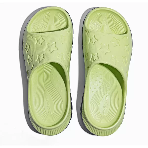 GLOBALWIN Sports Recovery Slides for Women Ava Sports Sandals With Comfortable Arch Support Indoor Outdoor Cloud Slippers Reduce Stress on Feet Lightweight Pillow Slides