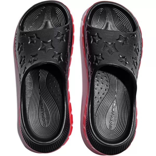 GLOBALWIN Sports Recovery Slides for Women Ava Sports Sandals With Comfortable Arch Support Indoor Outdoor Cloud Slippers Reduce Stress on Feet Lightweight Pillow Slides