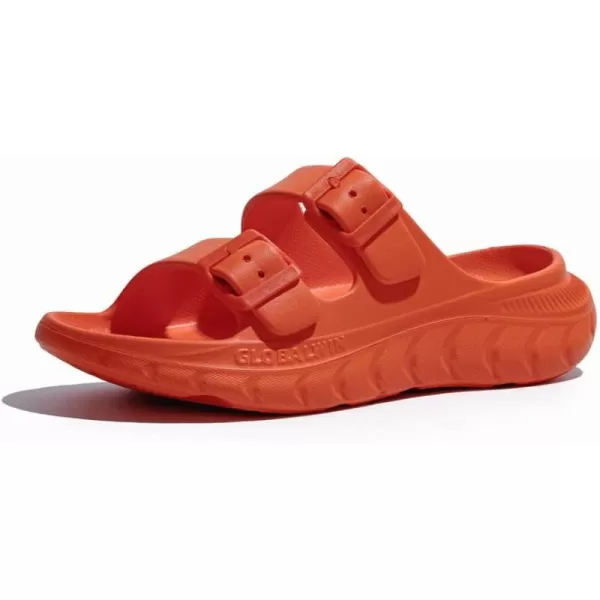 GLOBALWIN Sports Recovery Slides For Women Mia Summer Sandals With Comfortable Arch Support Indoor Outdoor Cloud Slippers Reduce Stress on Feet Lightweight