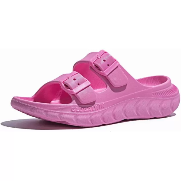 GLOBALWIN Sports Recovery Slides For Women Mia Summer Sandals With Comfortable Arch Support Indoor Outdoor Cloud Slippers Reduce Stress on Feet Lightweight