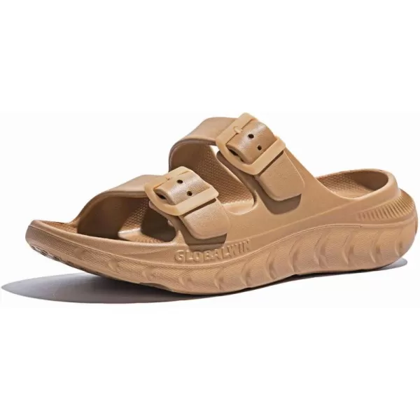 GLOBALWIN Sports Recovery Slides For Women Mia Summer Sandals With Comfortable Arch Support Indoor Outdoor Cloud Slippers Reduce Stress on Feet Lightweight