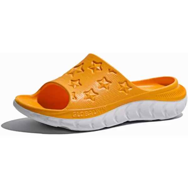 GLOBALWIN Sports Recovery Slides for Women Ava Sports Sandals With Comfortable Arch Support Indoor Outdoor Cloud Slippers Reduce Stress on Feet Lightweight Pillow Slides