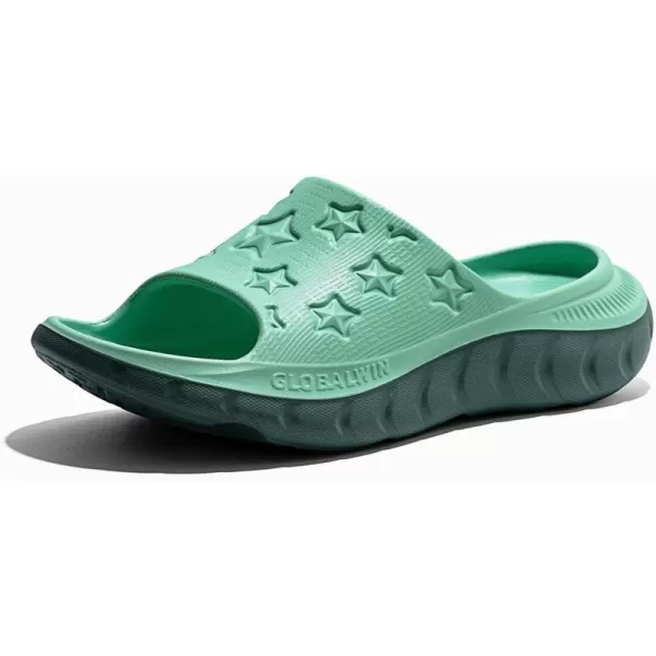 GLOBALWIN Sports Recovery Slides for Women Ava Sports Sandals With Comfortable Arch Support Indoor Outdoor Cloud Slippers Reduce Stress on Feet Lightweight Pillow Slides