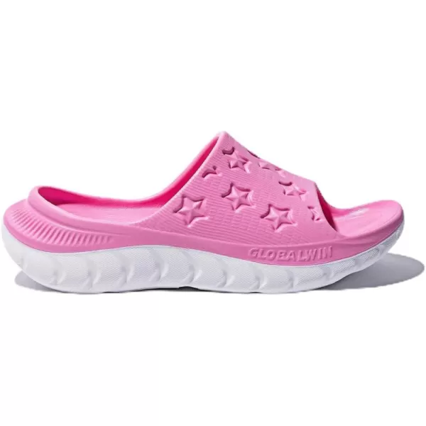 GLOBALWIN Sports Recovery Slides for Women Ava Sports Sandals With Comfortable Arch Support Indoor Outdoor Cloud Slippers Reduce Stress on Feet Lightweight Pillow Slides