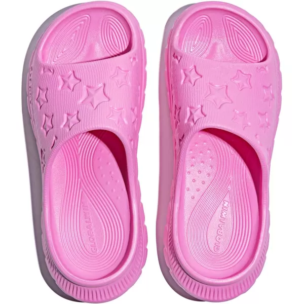 GLOBALWIN Sports Recovery Slides For Women Ava Sports Sandals With Comfortable Arch Support Indoor Outdoor Cloud Slippers Reduce Stress on Feet Lightweight Pillow Slides