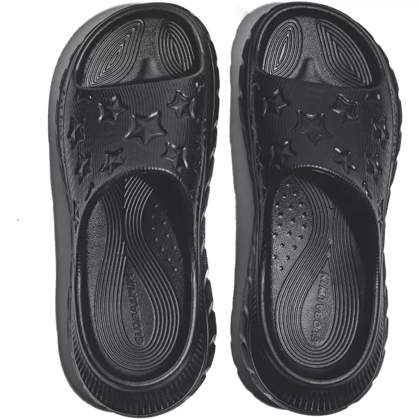 GLOBALWIN Sports Recovery Slides For Women Ava Sports Sandals With Comfortable Arch Support Indoor Outdoor Cloud Slippers Reduce Stress on Feet Lightweight Pillow Slides