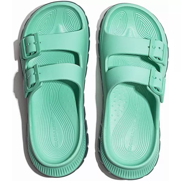 GLOBALWIN Sports Recovery Slides For Women Mia Sandals With Comfortable Arch Support Indoor Outdoor Cloud Slippers Reduce Stress on Feet Lightweight