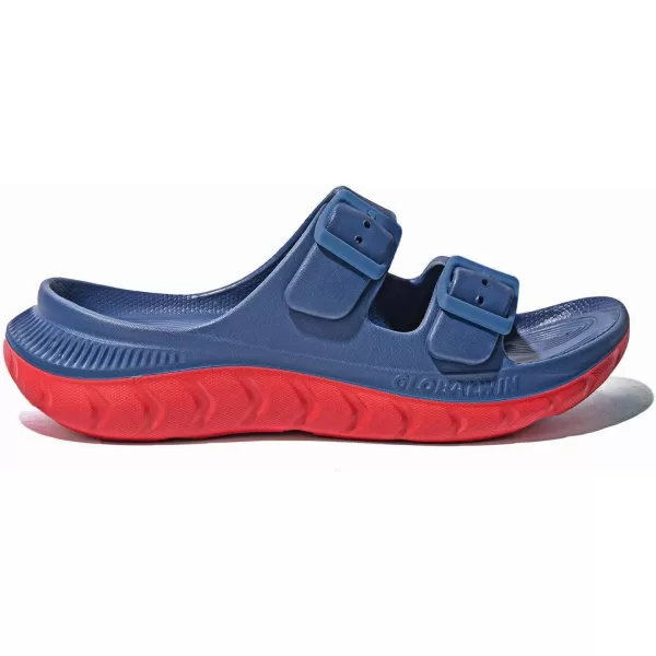 GLOBALWIN Sports Recovery Slides For Women Mia Sandals With Comfortable Arch Support Indoor Outdoor Cloud Slippers Reduce Stress on Feet Lightweight