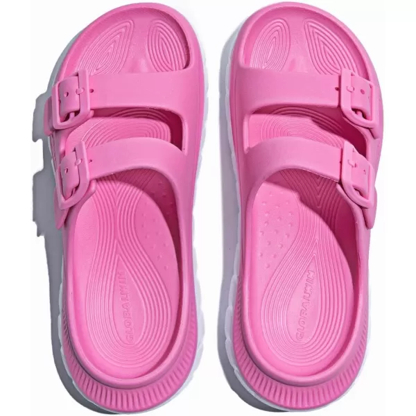 GLOBALWIN Sports Recovery Slides For Women Mia Sandals With Comfortable Arch Support Indoor Outdoor Cloud Slippers Reduce Stress on Feet Lightweight