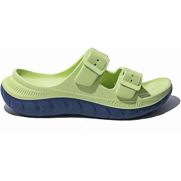 GLOBALWIN Sports Recovery Slides For Women Mia Sandals With Comfortable Arch Support Indoor Outdoor Cloud Slippers Reduce Stress on Feet Lightweight