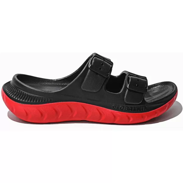 GLOBALWIN Sports Recovery Slides For Women Mia Sandals With Comfortable Arch Support Indoor Outdoor Cloud Slippers Reduce Stress on Feet Lightweight