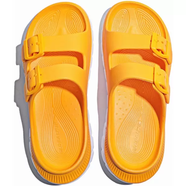 GLOBALWIN Sports Recovery Slides For Women Mia Sandals With Comfortable Arch Support Indoor Outdoor Cloud Slippers Reduce Stress on Feet Lightweight