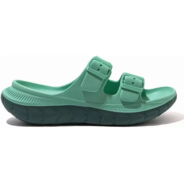 GLOBALWIN Sports Recovery Slides For Women Mia Sandals With Comfortable Arch Support Indoor Outdoor Cloud Slippers Reduce Stress on Feet Lightweight