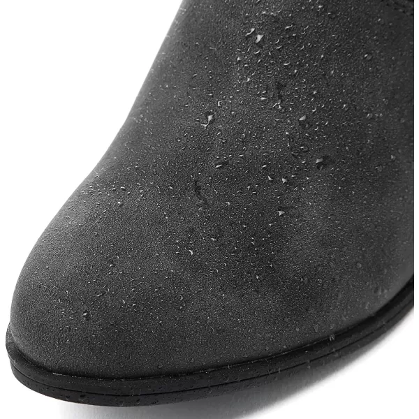 GLOBALWIN Women's Mid Calf Western Cowboy Boots Comfortable Cowgirl Boots for Women With Zipper Chunky Low Heel