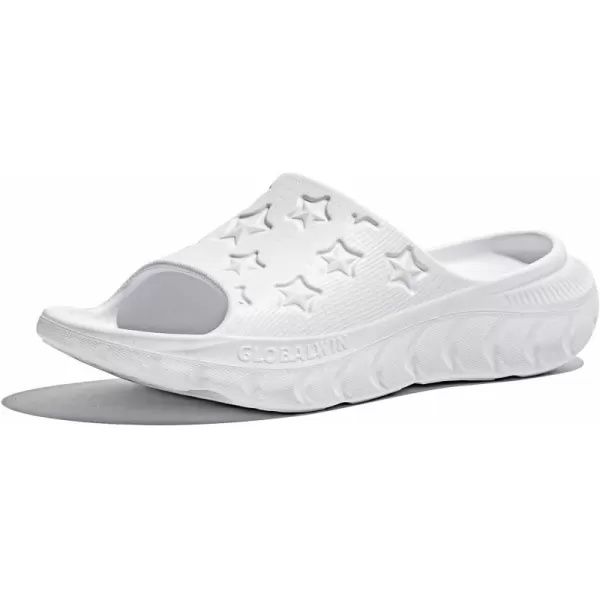 GLOBALWIN Sports Recovery Slides For Women Ava Sports Sandals With Comfortable Arch Support Indoor Outdoor Cloud Slippers Reduce Stress on Feet Lightweight Pillow Slides