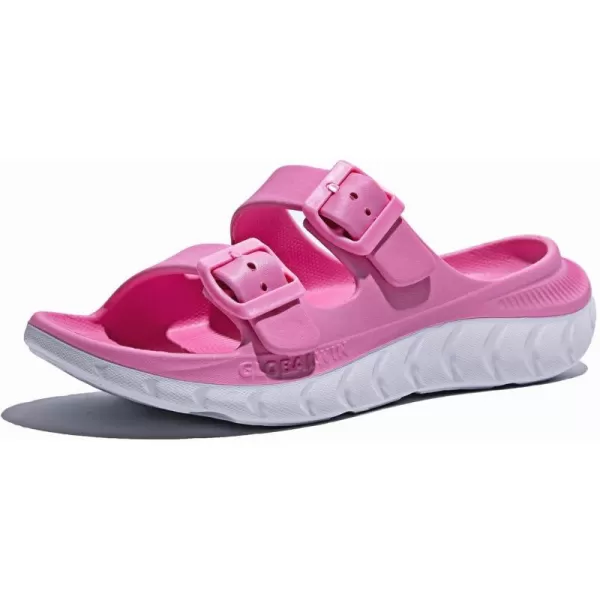 GLOBALWIN Sports Recovery Slides For Women Mia Sandals With Comfortable Arch Support Indoor Outdoor Cloud Slippers Reduce Stress on Feet Lightweight