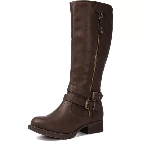 GLOBALWIN Women's Knee High Boots Fashion Comfortable Riding Boots For Women Low Heel