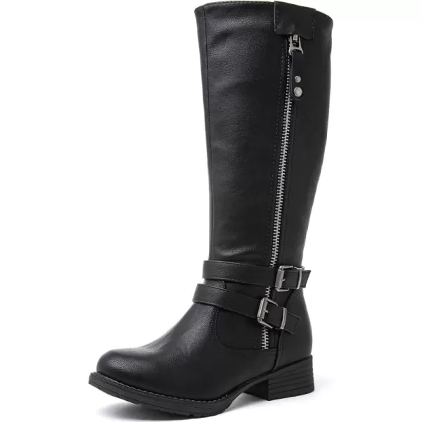 GLOBALWIN Women's Knee High Boots Fashion Comfortable Riding Boots For Women Low Heel