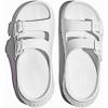 imageGLOBALWIN Recovery Slides For Women Mia Comfortable Sandals With Arch Support Indoor Outdoor Cloud Slippers Reduce Stress on Feet LightweightSs233 White