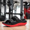 imageGLOBALWIN Recovery Slides For Women Mia Comfortable Sandals With Arch Support Indoor Outdoor Cloud Slippers Reduce Stress on Feet LightweightSs235 Black Red