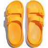imageGLOBALWIN Recovery Slides For Women Mia Comfortable Sandals With Arch Support Indoor Outdoor Cloud Slippers Reduce Stress on Feet LightweightSs235 Yellow White