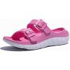 imageGLOBALWIN Recovery Slides For Women Mia Comfortable Sandals With Arch Support Indoor Outdoor Cloud Slippers Reduce Stress on Feet LightweightSs235 Pink White