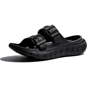 imageGLOBALWIN Recovery Slides For Women Mia Comfortable Sandals With Arch Support Indoor Outdoor Cloud Slippers Reduce Stress on Feet LightweightSs233 Black