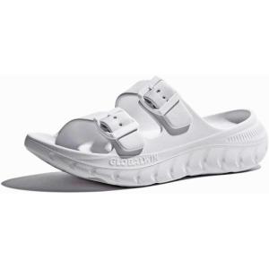 imageGLOBALWIN Recovery Slides For Women Mia Comfortable Sandals With Arch Support Indoor Outdoor Cloud Slippers Reduce Stress on Feet LightweightSs233 White