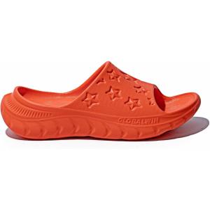 imageGLOBALWIN Sports Recovery Slides for Women Ava Sports Sandals With Comfortable Arch Support Indoor Outdoor Cloud Slippers Reduce Stress on Feet Lightweight Pillow SlidesSs231 Vibrant Orange