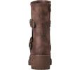 imageGLOBALWIN Lace up Mid Calf Motorcycle Fashion Festival Boots Combat Riding Military Boots for Women19yy19brown