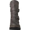 imageGLOBALWIN Lace up Mid Calf Motorcycle Fashion Festival Boots Combat Riding Military Boots for Women19yy19grey