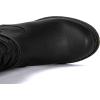 imageGLOBALWIN Womens Mid Calf Comfortable Fashion Dress Boots For Women Low Heel With Zipper17yy10 Black2