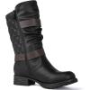 imageGLOBALWIN Womens Mid Calf Comfortable Fashion Dress Boots For Women Low Heel With Zipper17yy10 BlackBrown