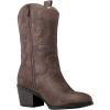 imageGLOBALWIN Womens Mid Calf The Western Cowgirl Boots Fashion Cowboy Boots For Women Chunky Low Heel19yy17brown