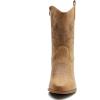 imageGLOBALWIN Womens Mid Calf The Western Cowgirl Boots Fashion Cowboy Boots For Women Chunky Low Heel19yy17khaki