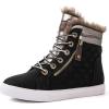 imageGLOBALWIN Womens Platform Wedge Sneakers Outdoor AntiSlip Winter Snow Hiking Furry Ankle Boots for Women21yy02 Black1