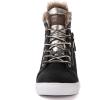 imageGLOBALWIN Womens Platform Wedge Sneakers Outdoor AntiSlip Winter Snow Hiking Furry Ankle Boots for Women21yy02 Black1