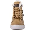 imageGLOBALWIN Womens Platform Wedge Sneakers Outdoor AntiSlip Winter Snow Hiking Furry Ankle Boots for Women21yy02 Khaki1
