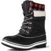 imageGLOBALWIN Womens Waterproof Winter Boots Snow Boots For Women1910 BlackMulti