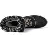 imageGLOBALWIN Womens Waterproof Winter Boots Snow Boots For Women1910 BlackWhite