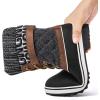 imageGLOBALWIN Womens Waterproof Winter Boots Snow Boots For Women1910 BrownPrints
