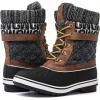 imageGLOBALWIN Womens Waterproof Winter Boots Snow Boots For Women1910 BrownPrints