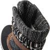imageGLOBALWIN Womens Waterproof Winter Boots Snow Boots For Women1910 BrownPrints