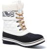 imageGLOBALWIN Womens Waterproof Winter Boots Snow Boots For Women1910 WhiteZebra Stripe