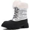 imageGLOBALWIN Womens Snow Boots Ankle Winter Boots For Women21yy27 Silver