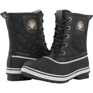 imageGLOBALWIN Womens Mid Calf Winter Snow Boots1931black
