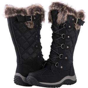 imageGLOBALWIN Womens MidCalf Fleece Lined Winter Boots1925black