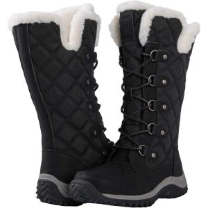 imageGLOBALWIN Womens MidCalf Fleece Lined Winter Boots1928black
