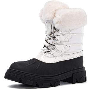 imageGLOBALWIN Womens Snow Boots Ankle Winter Boots For Women21yy27 White